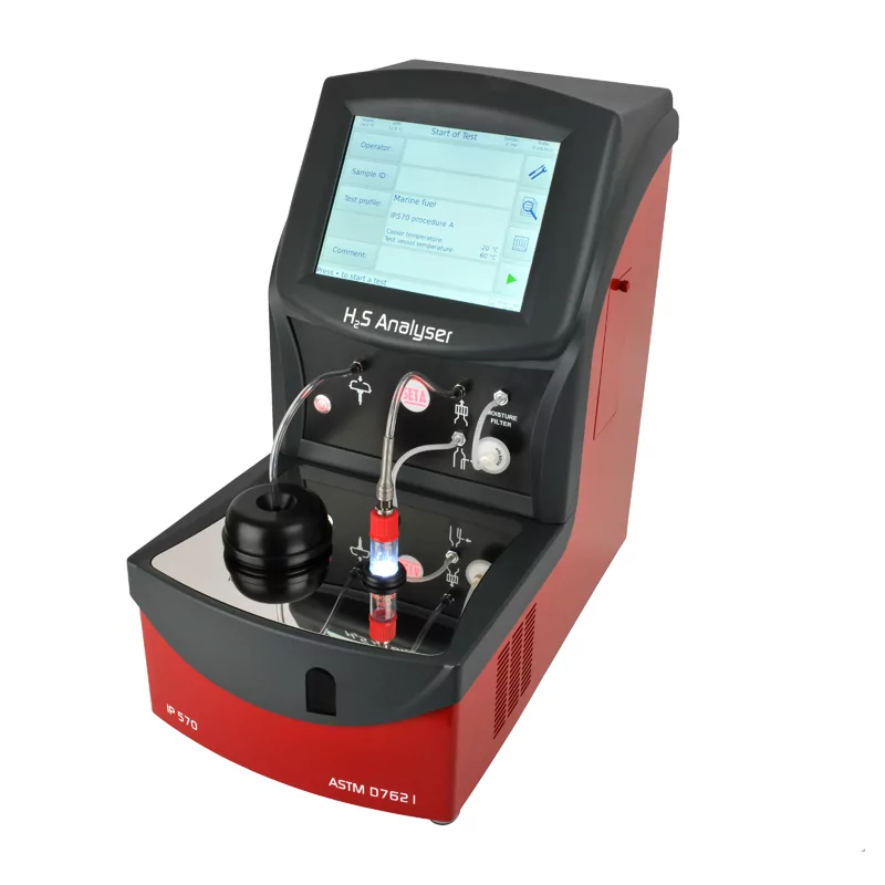 Equipamentos - Analisador de H2S - Analisador de H2S em produtos líquidos de petróleo