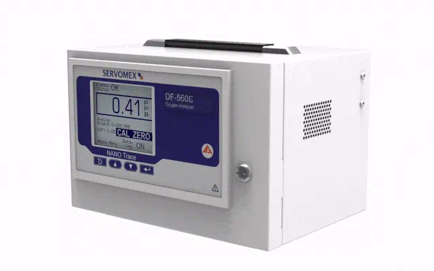 Equipamentos - ServoPro DF560E NanoTrace II - Analisador eletroquímico de subtraços (ppt) de oxigênio em gases ultrapuros