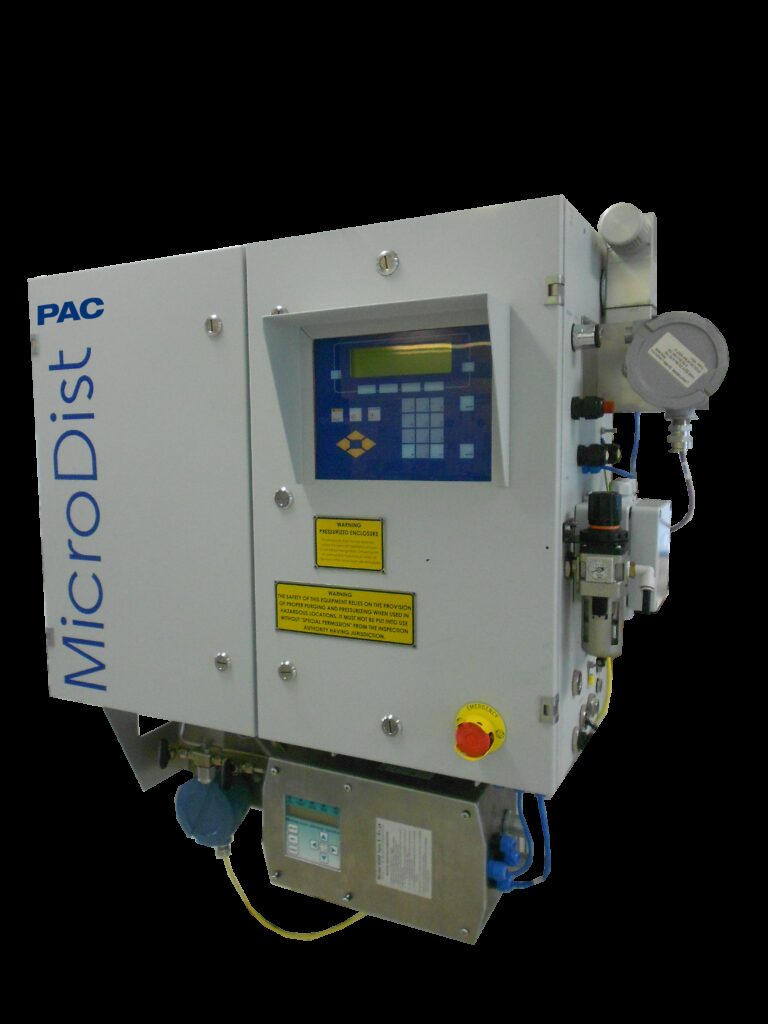MicroDisT – Microdestilador em linha para determinação da faixa de ebulição de recuperados em combustíveis e hidrocarbonetos